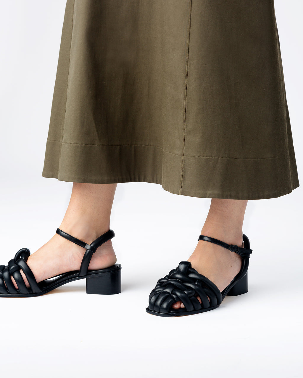 CABERSA HEELED - Padded Fisherman Sandal