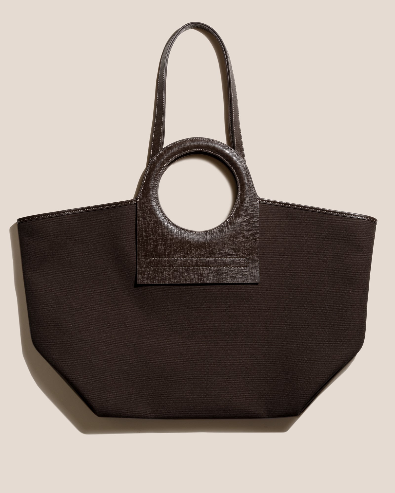 CALA L GRAINY - Canvas-Leather Tote Bag – Hereu Studio