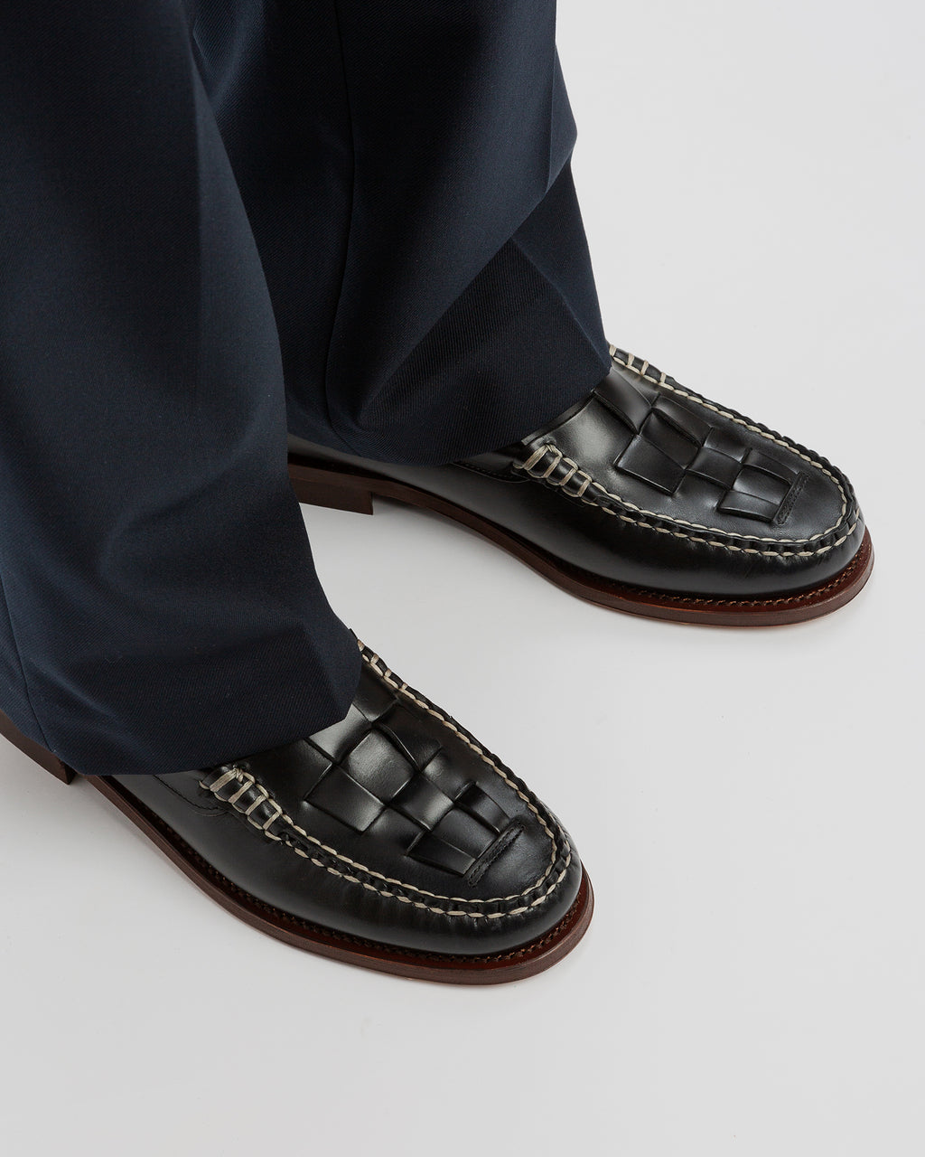 NOMBELA VEG TAN - Men's Interwoven Detail Slip-On Loafer