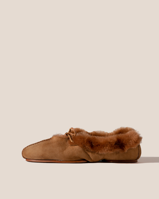 TILLA SHEARLING - Deconstructed Suede Babouche