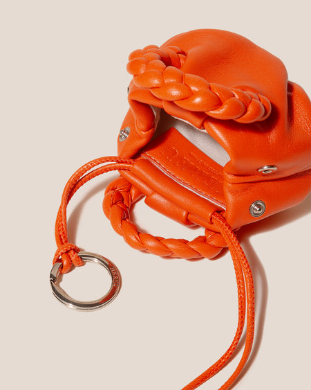 BOMBON MINI PURSE - Plaited-Handle Leather Keychain Purse