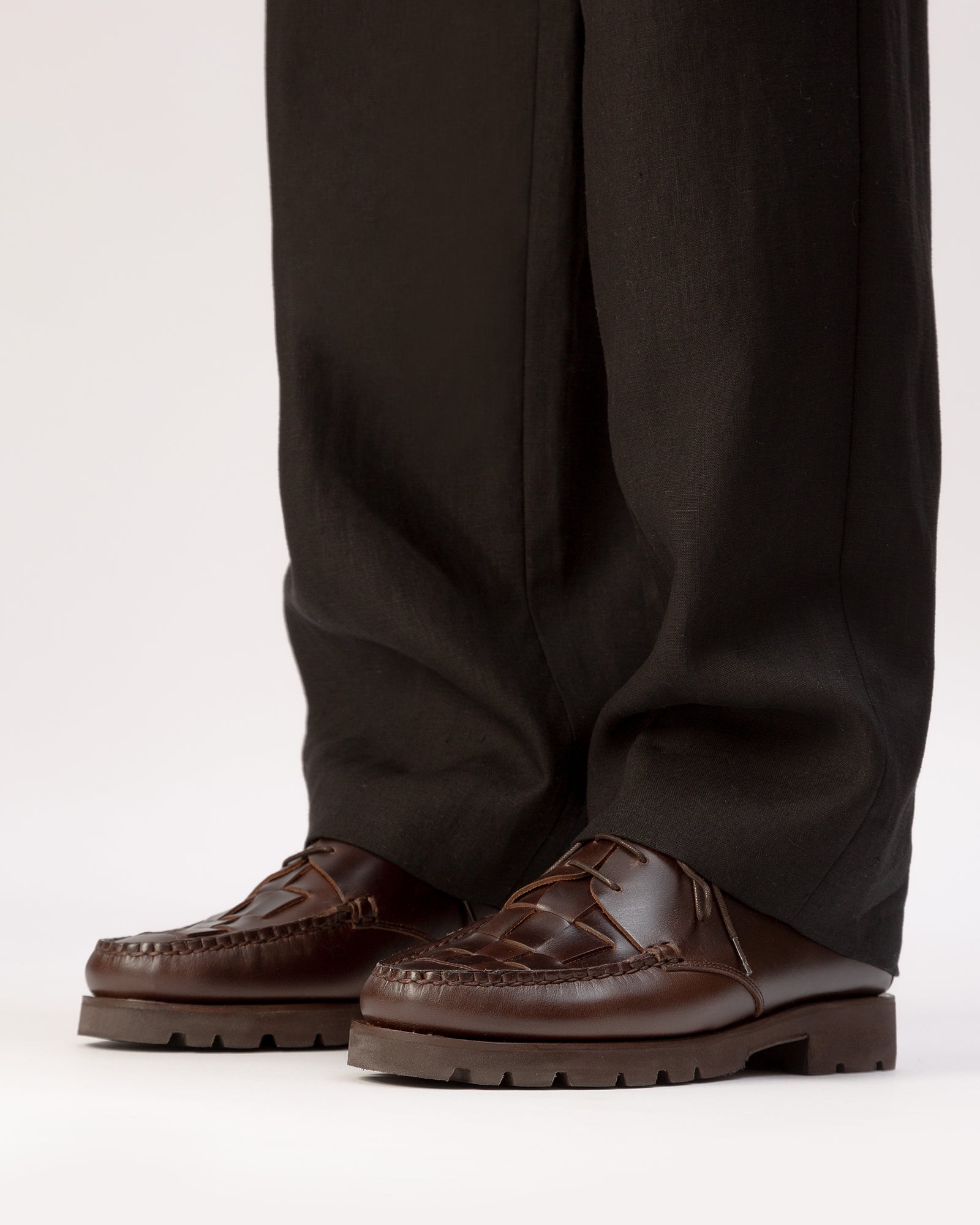 COLOM SPORT VEG TAN - Men's Interwoven Detail Lace-up Loafer