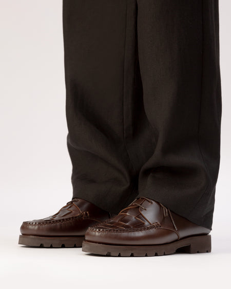 COLOM SPORT VEG TAN - Men's Interwoven Detail Lace-up Loafer