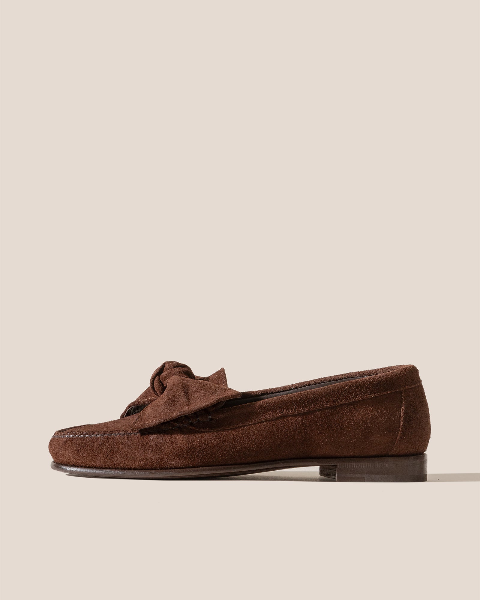 CORBATI SUEDE - Bow-Detail Slip-On Loafer