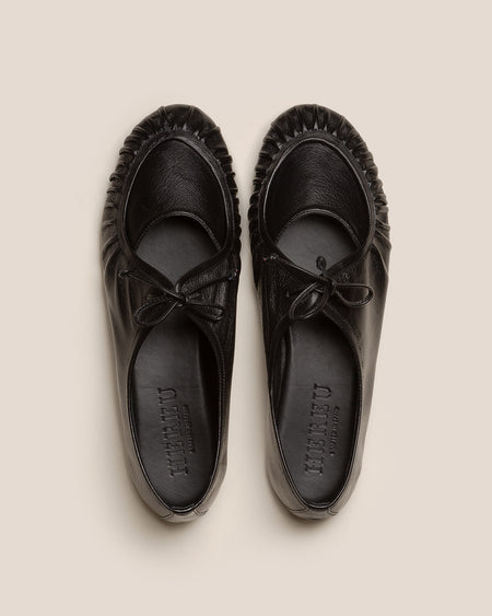 COVETA SUPPLE SHINY - Pleated Lace-up Loafer