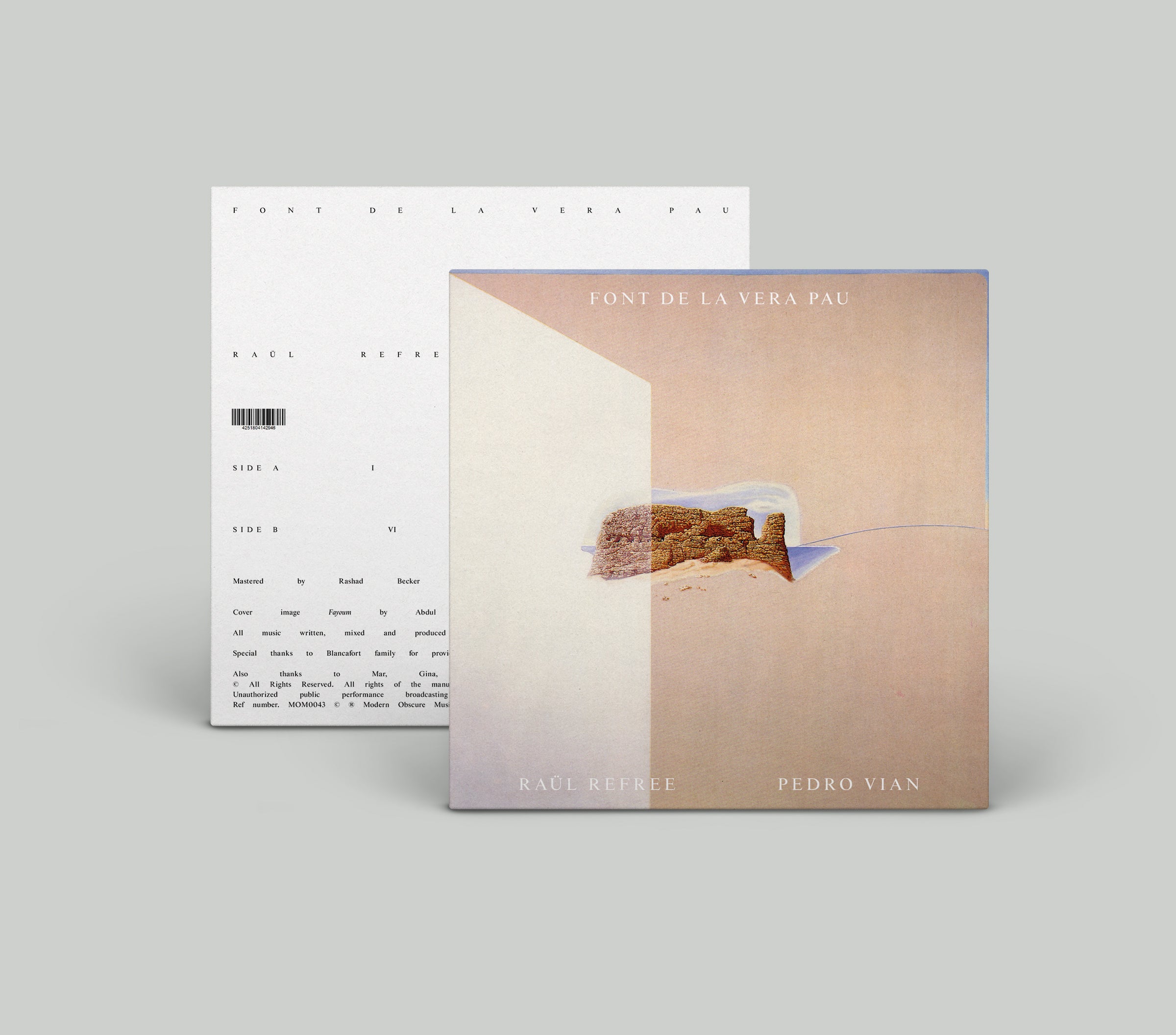 "Font de la Vera Pau" - Raül Refree & Pedro Vian Vinyl