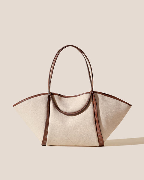 ◆HEREU◆ Mini Collar Tote Bag Beige Chestnut WBS21CAMI002 W CUBEWBS24_Beige_Chestnut_1_gra