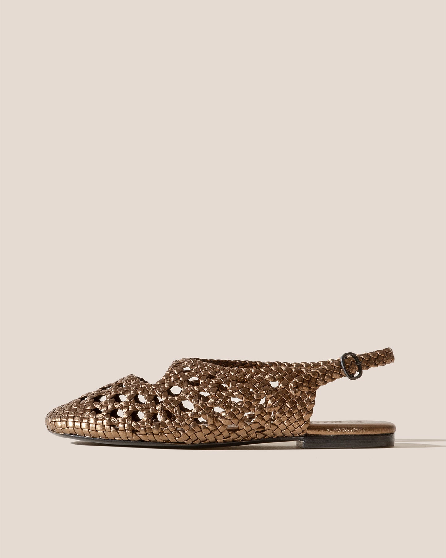 EMPURIA METALLIC Woven Slingback Sandal – Hereu Studio