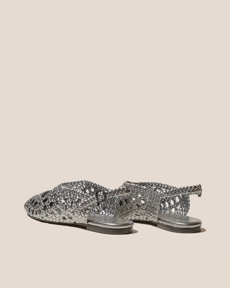 EMPURIA METALLIC - Woven Slingback Sandal