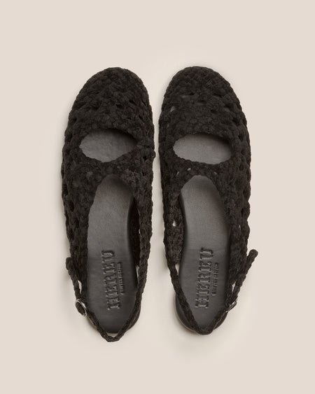 EMPURIA VELVET - Woven Slingback Sandal