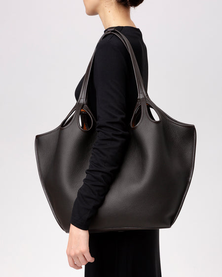 ESCALA GRAINY LEATHER - Cut-Out Tote Bag