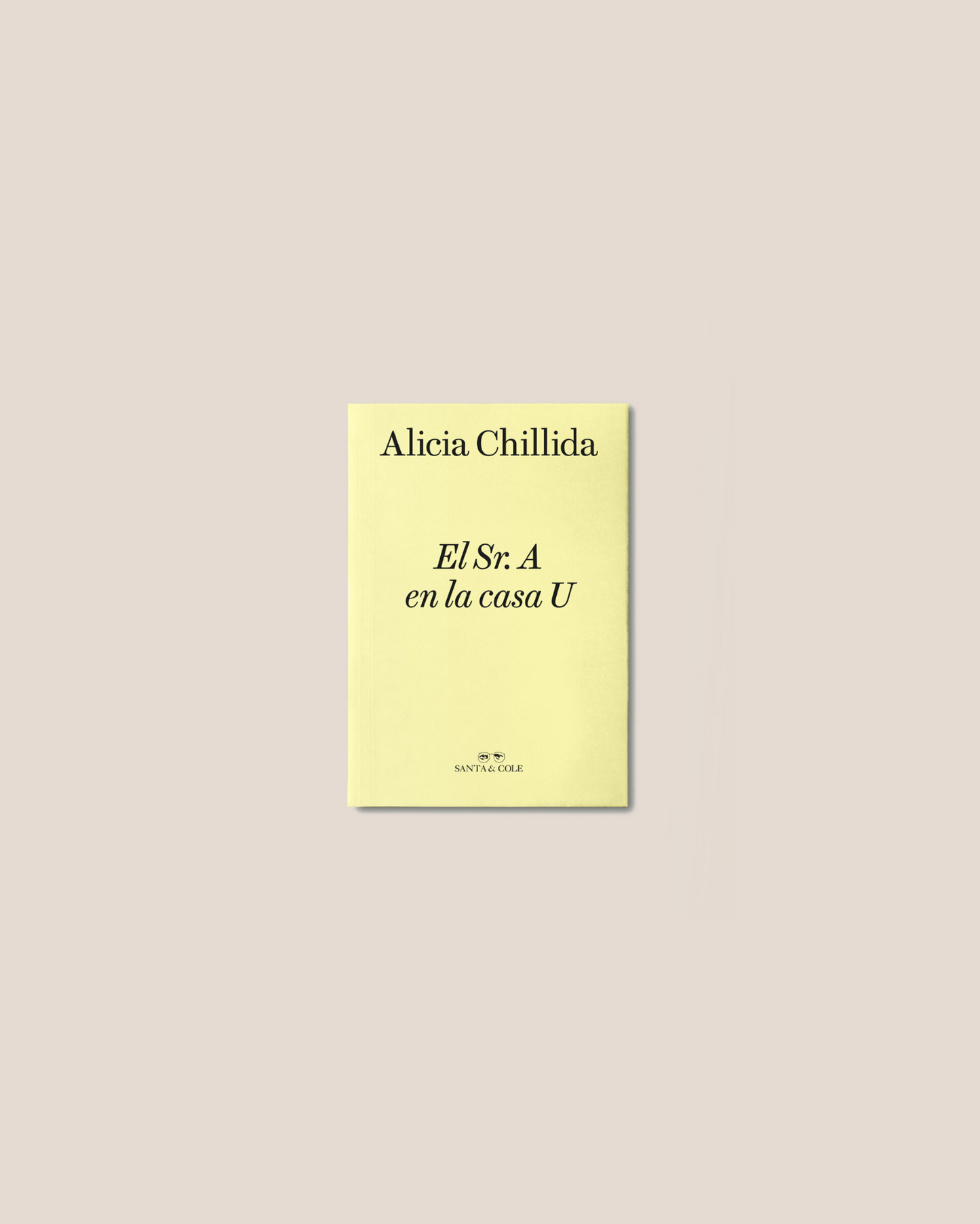 El SR. A EN LA CASA U - Alicia Chillida Book