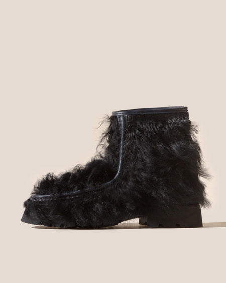 ARMENTA LOW ZIPPED LONG HAIR - Shearling Ankle Boot Loafer