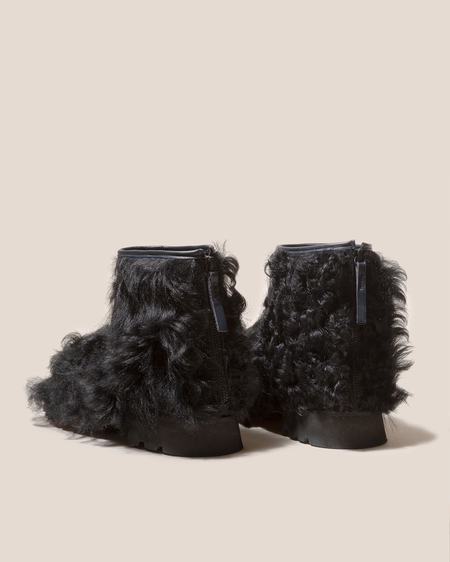 ARMENTA LOW ZIPPED LONG HAIR - Shearling Ankle Boot Loafer