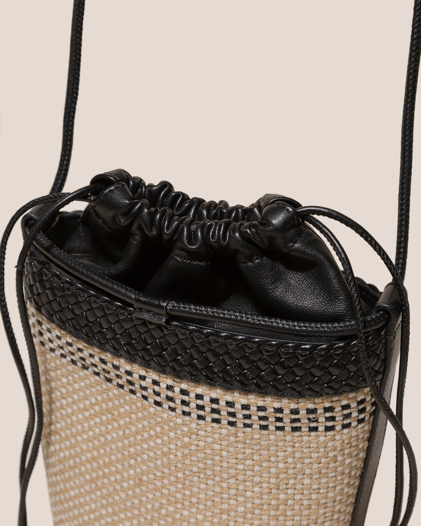 PALAU YUTE - Hand-Braided Mini Bucket Crossbody Bag