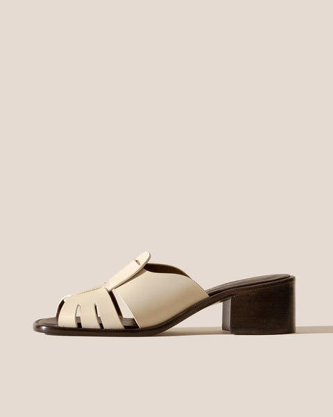 ANCORA SQUARED HEELED SLIDE - Heeled Fisherman Slide – Hereu