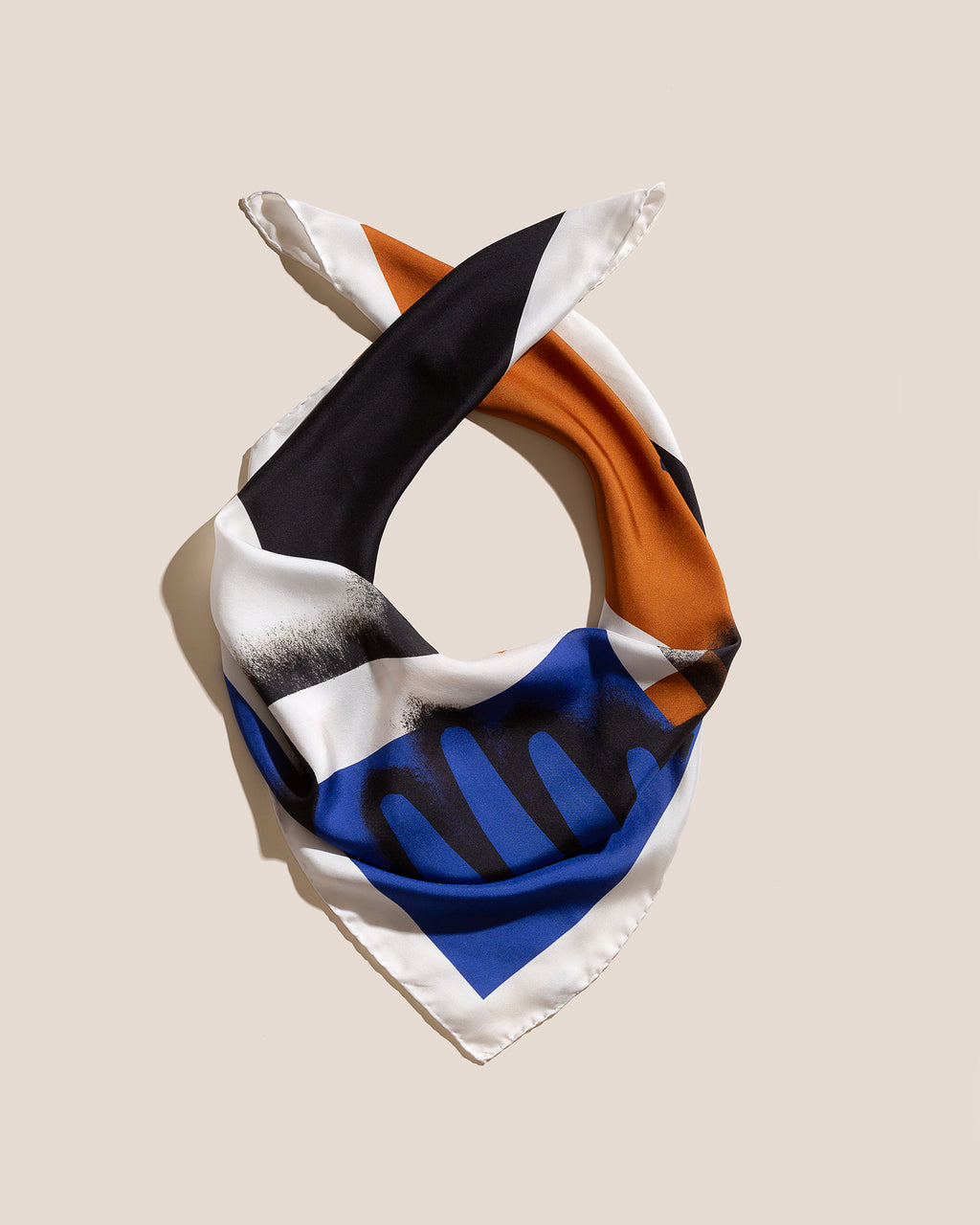 "Los Fugaces Párpados" Handkerchief - Limited Edition Silk Handkerchief of Artwork by Jorge Gay