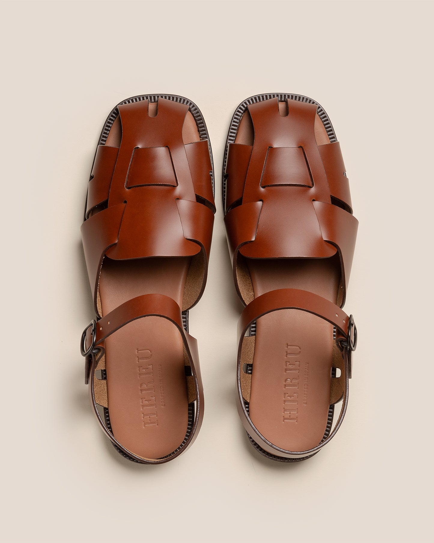 PEDRA - Squared Closed-Toe Fisherman Sandal