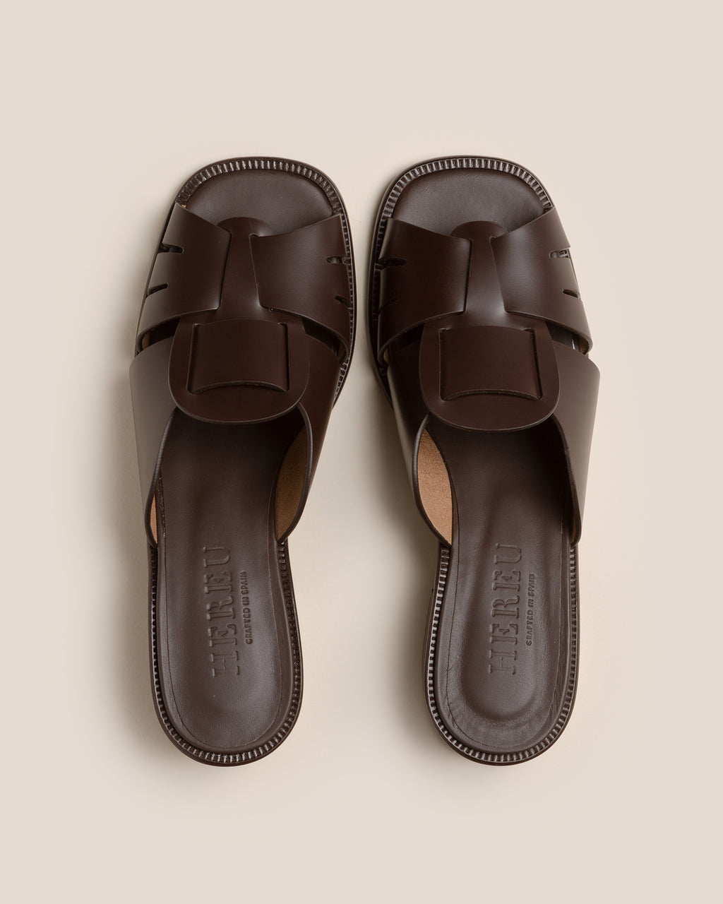 ANCORA SQUARED HEELED SLIDE - Heeled Fisherman Slide