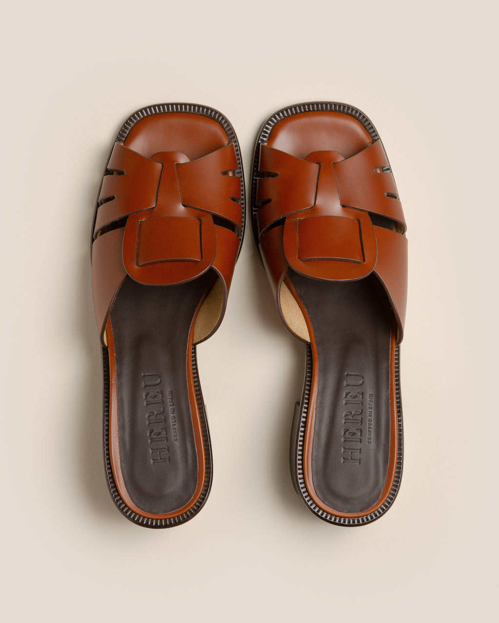 ANCORA SQUARED HEELED SLIDE - Heeled Fisherman Slide