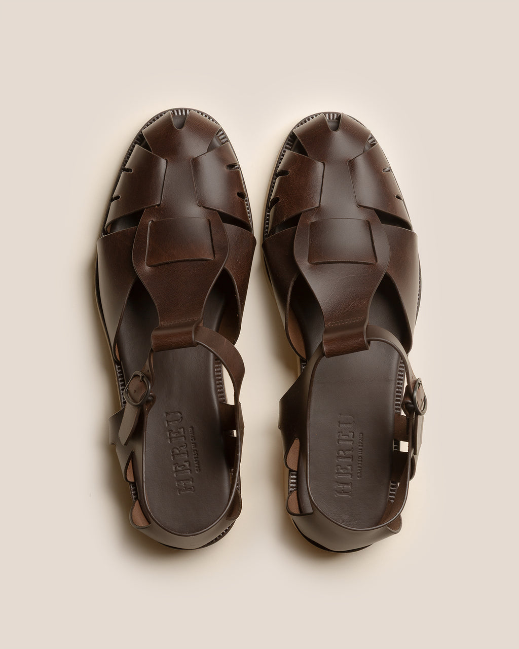 PESCA RUBBER VEG TAN - Men's Fisherman Sandal