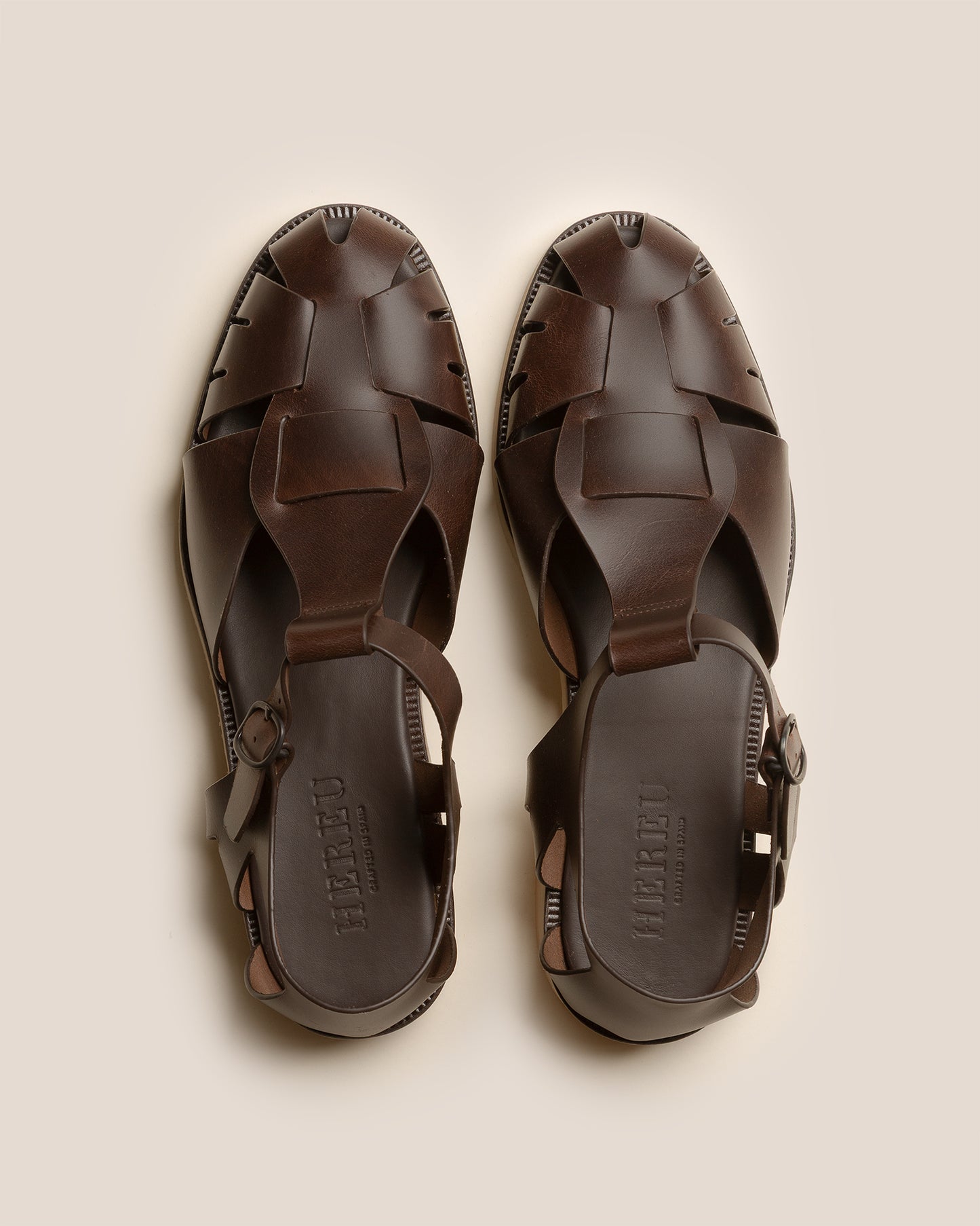 PESCA RUBBER VEG TAN - Men's Fisherman Sandal