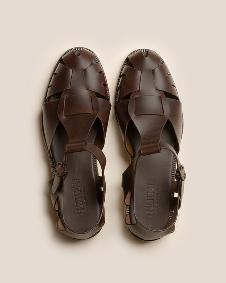 PESCA RUBBER VEG TAN - Men's Fisherman Sandal