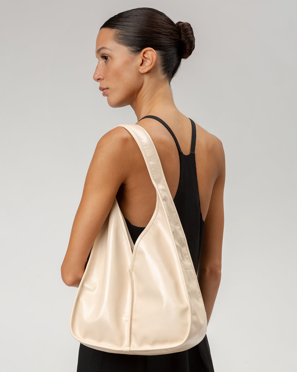 CALELLA HOBO - Leather-trimmed Shoulder Bag