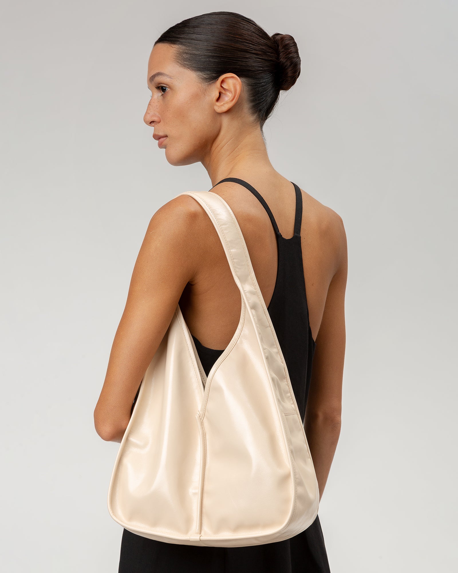 CALELLA HOBO - Leather-trimmed Shoulder Bag