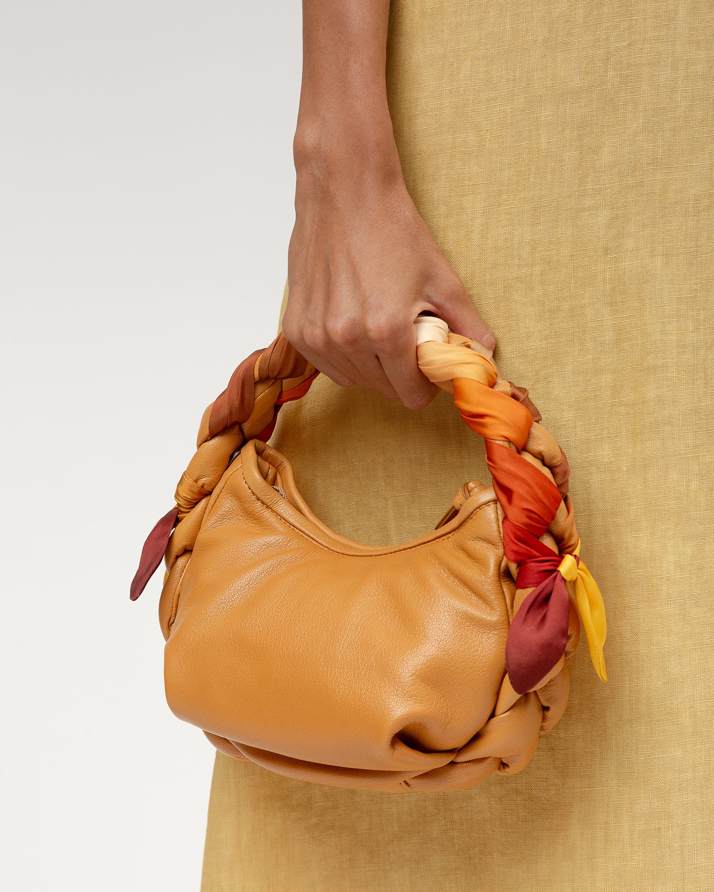 ESPIGA MINI FOULARD - Braided Detail Crossbody Bag