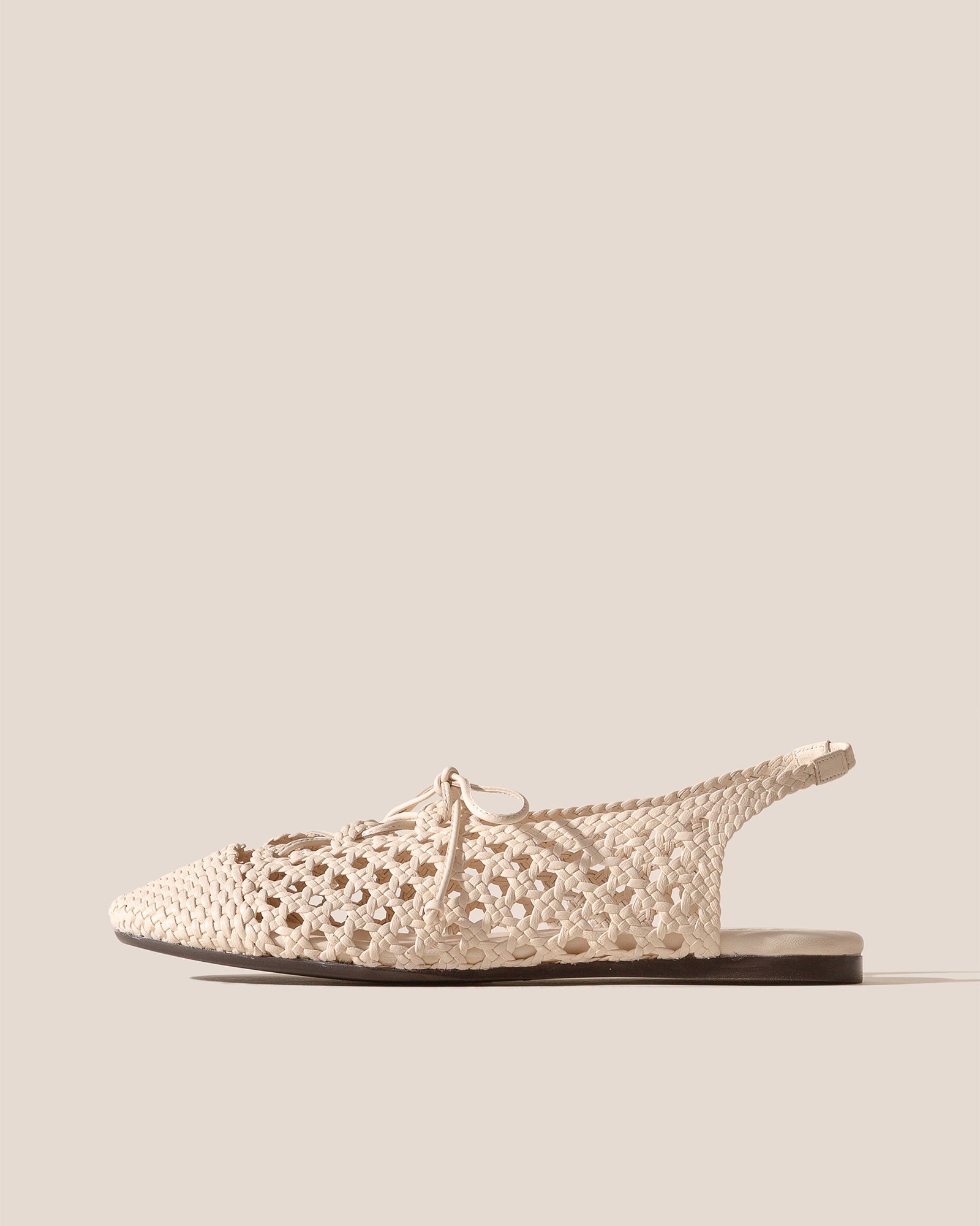 SARDANA - Lace-up Woven Slingback Sandal