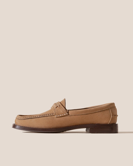 BORADA BORDÓN NOBUCK - Slip-on Moc Toe Loafer