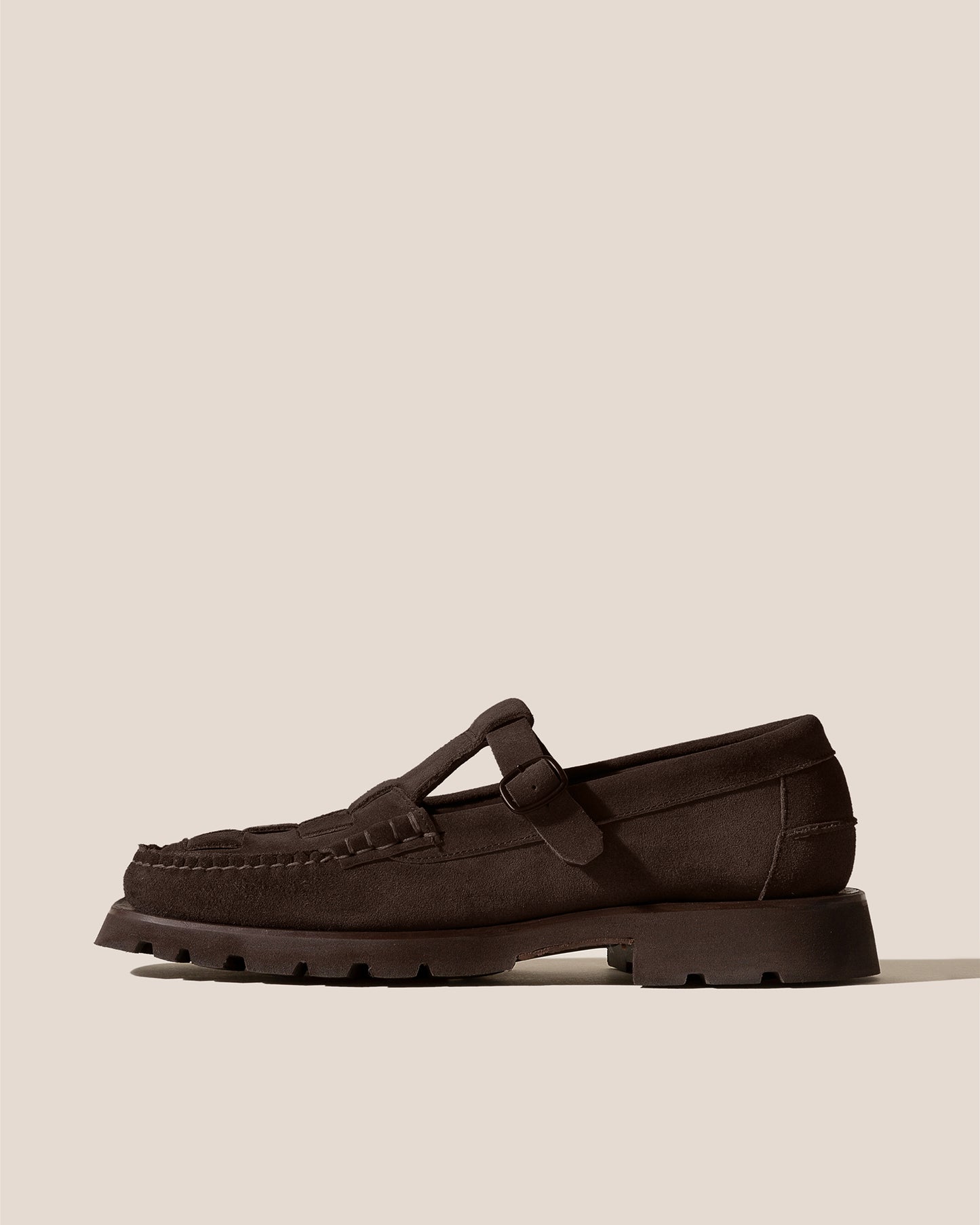 SOLLER SPORT SUEDE - Men's Tread Sole T-Bar Loafer