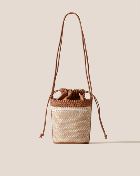 PALAU YUTE - Hand-Braided Mini Bucket Crossbody Bag