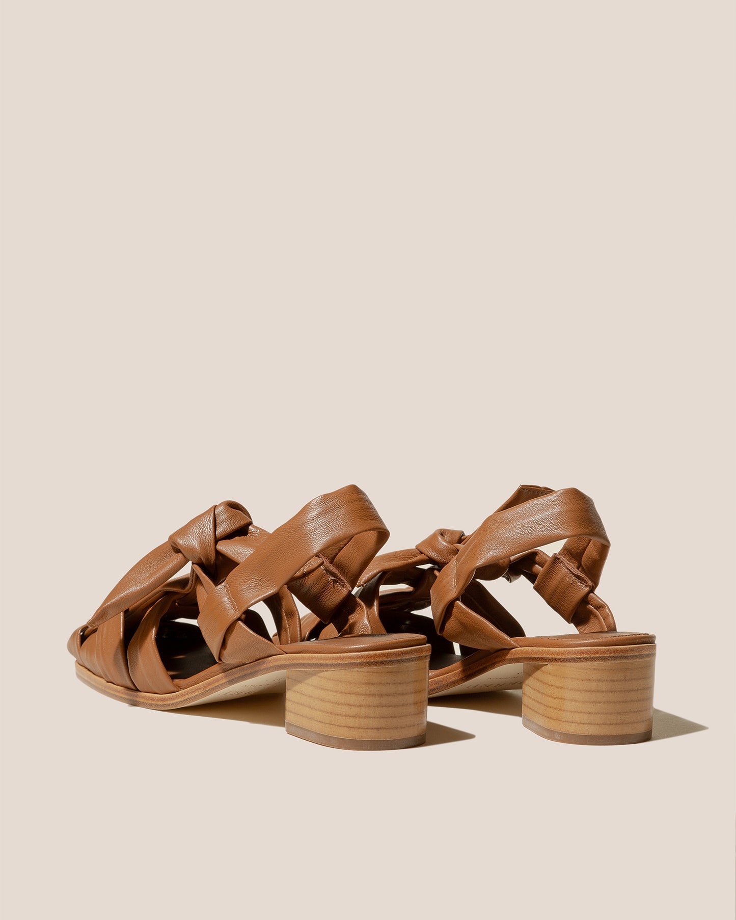 BENA HEELED - Interwoven Knotted T-bar Heeled Sandal