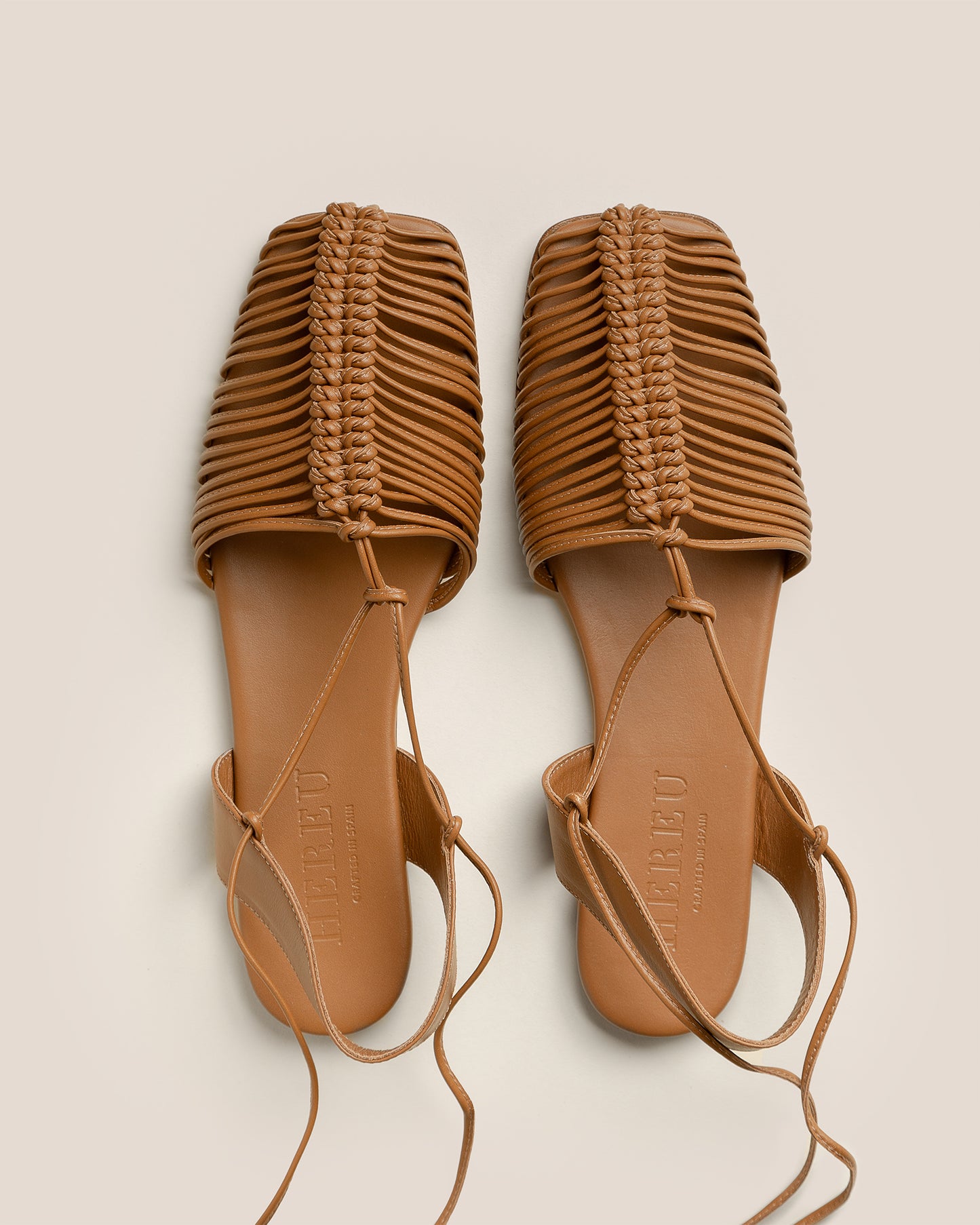 CALMA - Squared-Toe Knotted Sandal