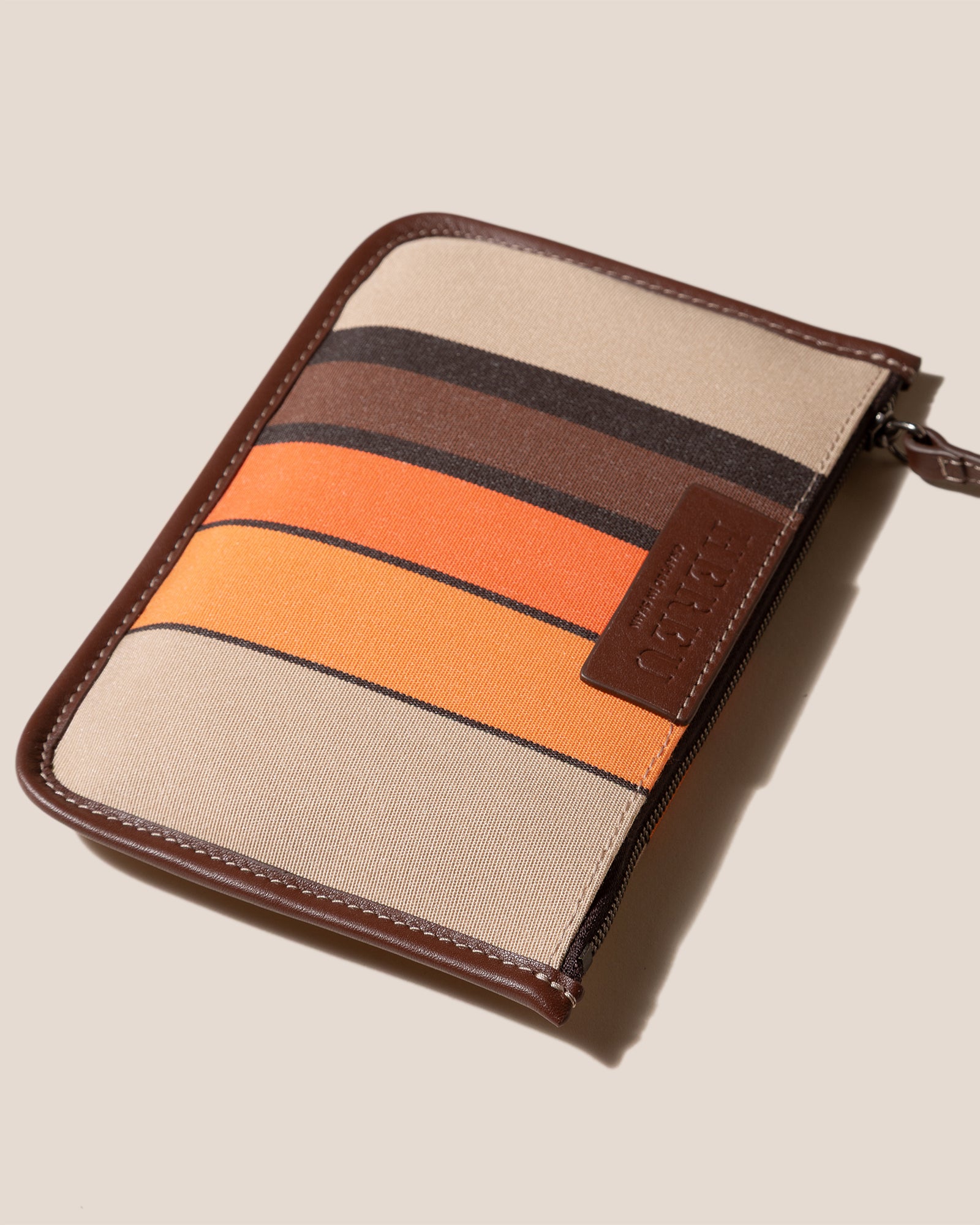 CALELLA STRIPED - Leather-trimmed Tote Bag – Hereu Studio