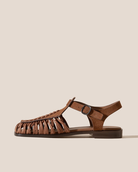 ALARO SUEDE - FOR ALL - Square-Toe T-bar Sandal