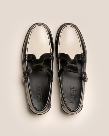 ALBER BICOLOUR - T-bar Loafer