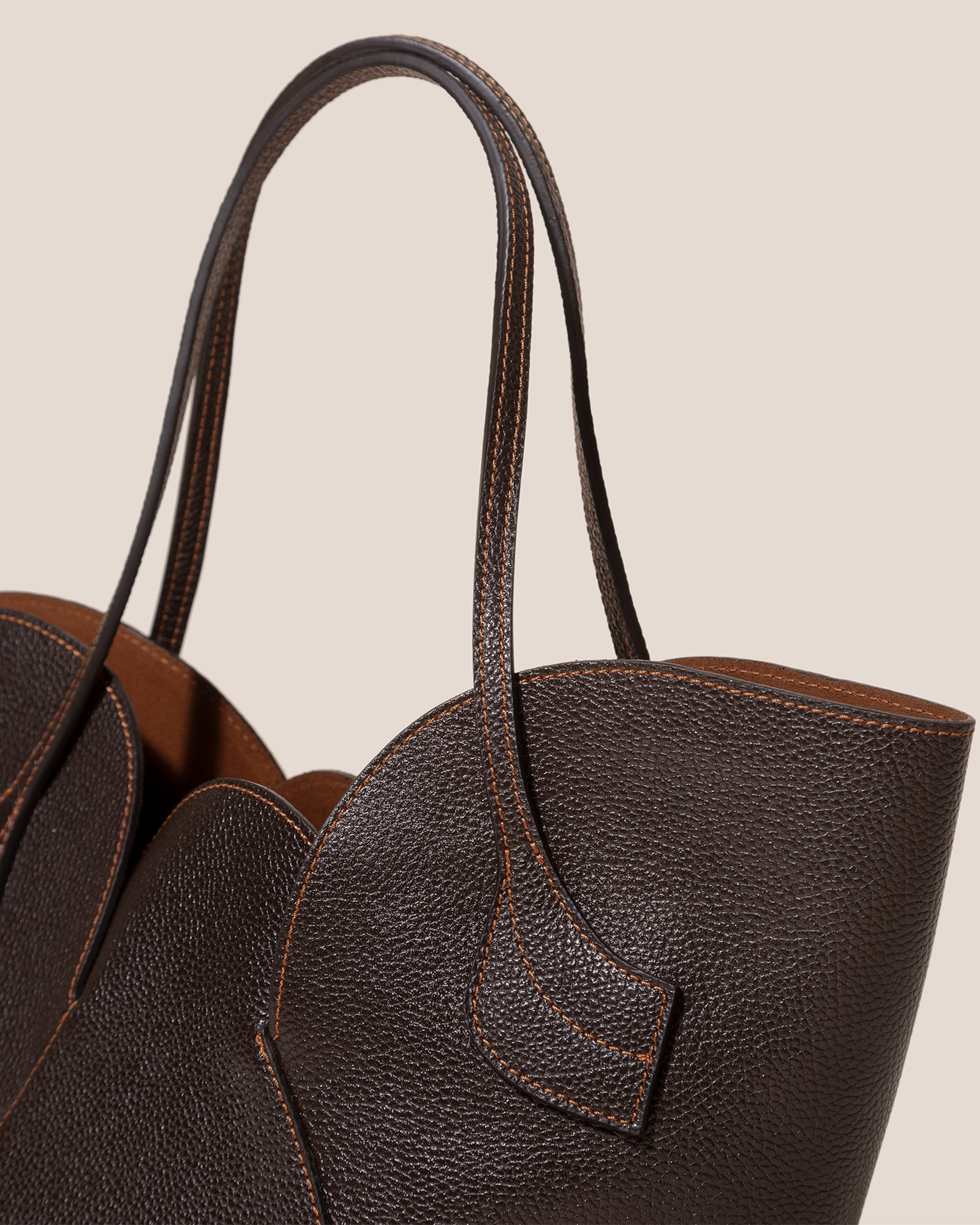 SEPAL S GRAINY - Tulip Shape Zipped Tote Bag – Hereu Studio