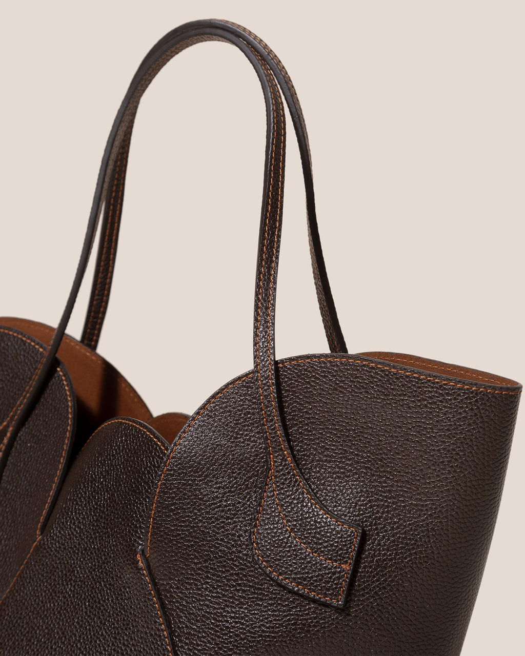 SEPAL S GRAINY - Tulip Shape Zipped Tote Bag