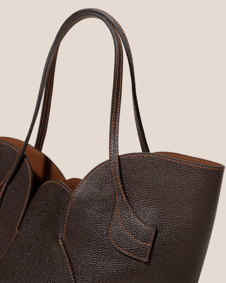 SEPAL S GRAINY - Tulip Shape Zipped Tote Bag