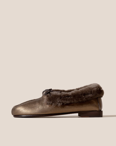 TILLA METALLIC SHEARLING - Deconstructed Babouche