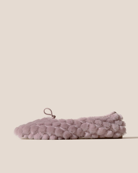 PUNTERA QUILTED SHEARLING - Flat Pump
