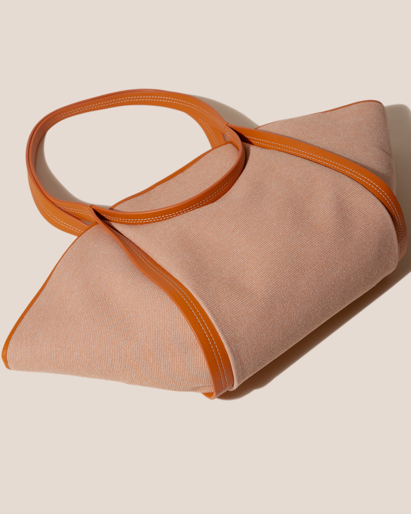 【HEREU】CUBER Leather-Trimmed Canvas Basket CUBER - Leather-Trimmed Canvas Basket – Hereu Studio