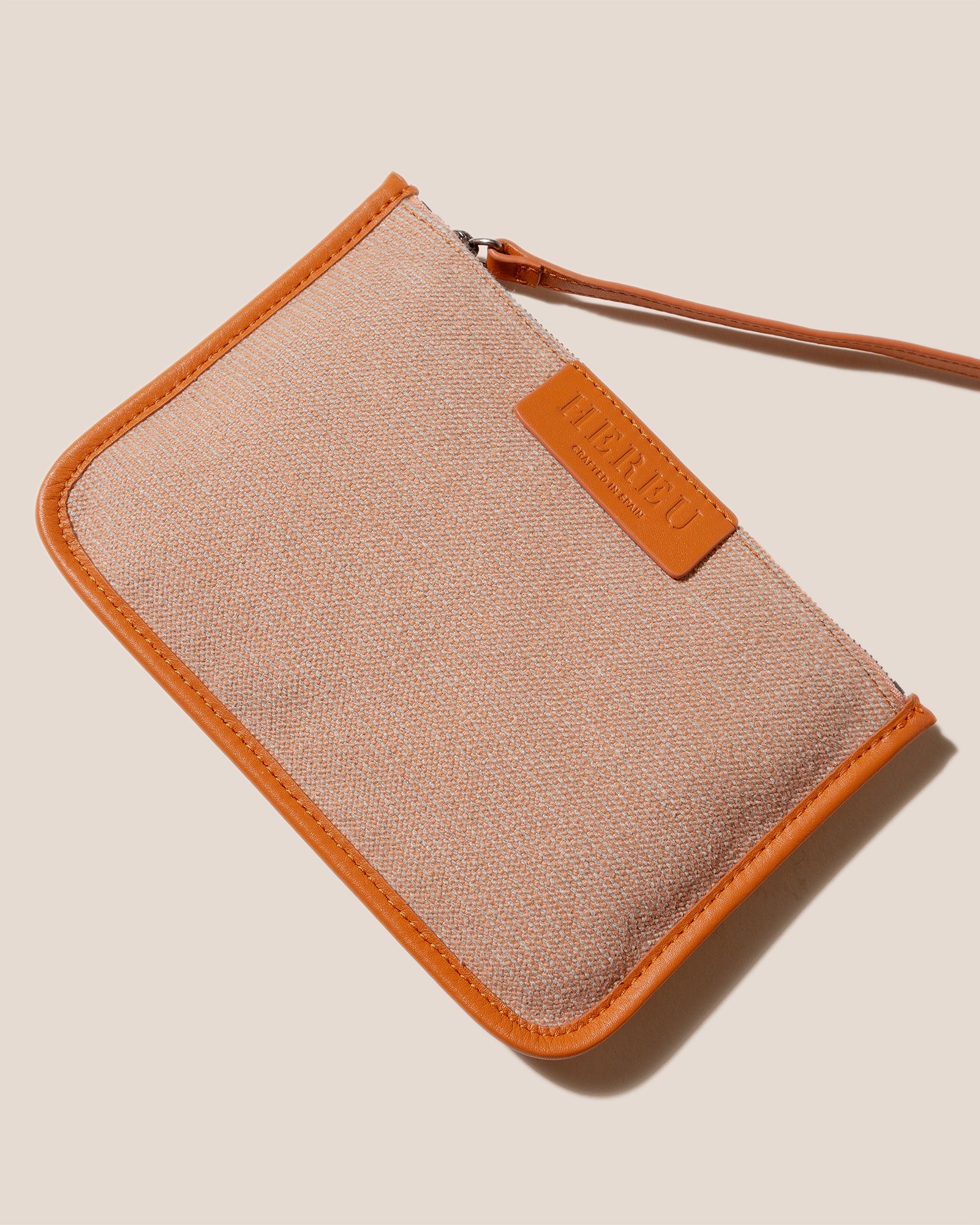 【HEREU】CUBER Leather-Trimmed Canvas Basket CUBER - Leather-Trimmed Canvas Basket – Hereu Studio
