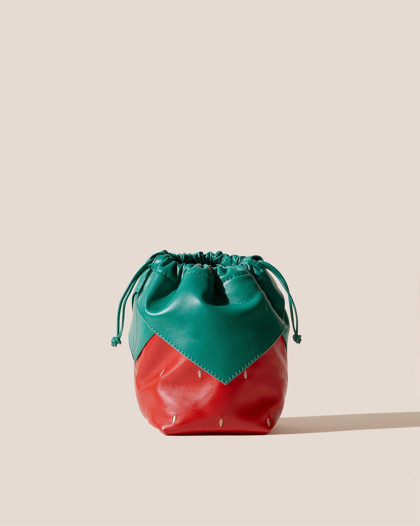 DUIXA - Strawberry-Shaped Leather Drawstring Bag