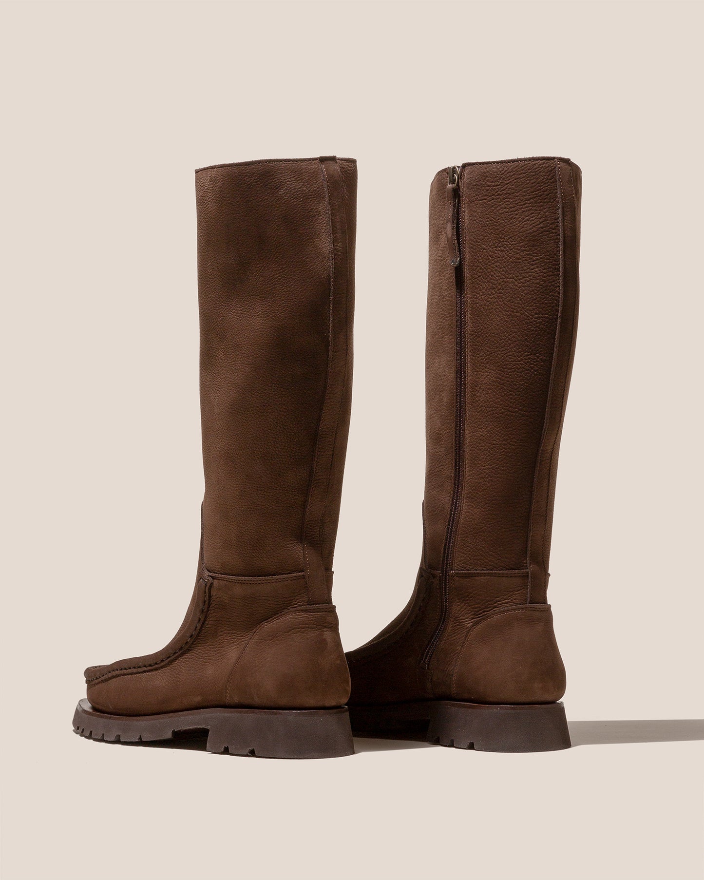 RIERA SPORT HIGH NOBUCK - Moc Toe Knee High Boot