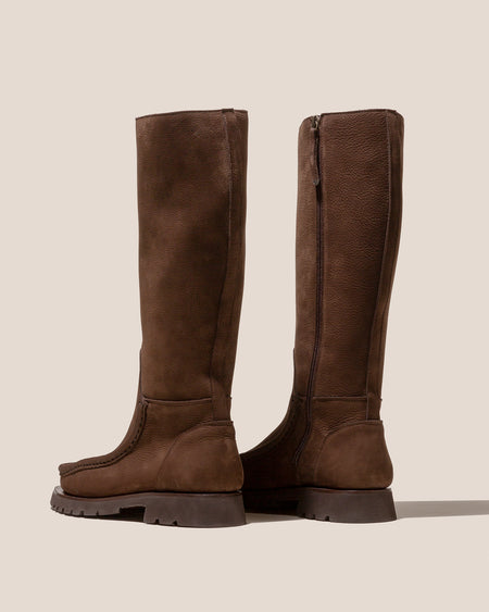 RIERA SPORT HIGH NUBUCK - Moc Toe Knee High Boot