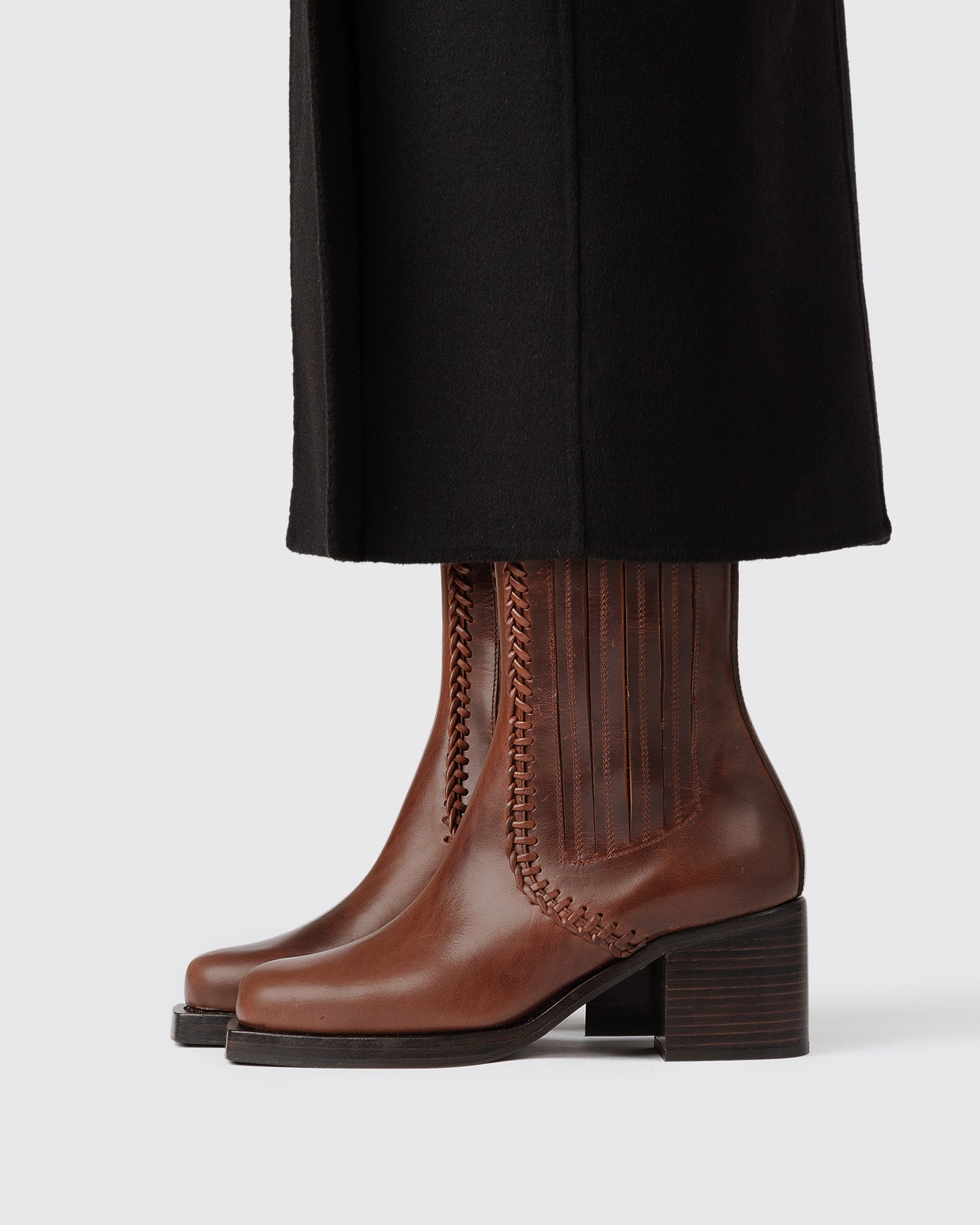 GALIDA VEG-TAN - Heeled Chelsea Boot